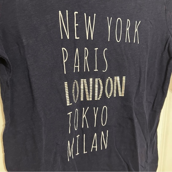 Cato City Names Navy Long Sleeve Size X-Small - Picture 3 of 8